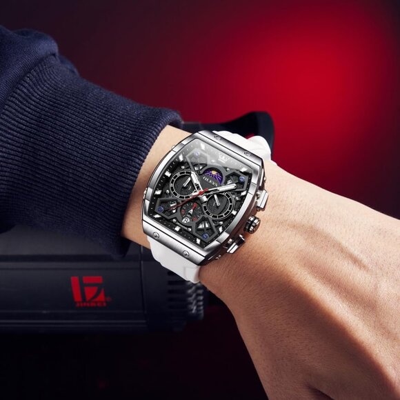 ⚡Watches for Men Waterproof Analog Quartz Chronograph Business Casual Dress - Picture 2 of 9